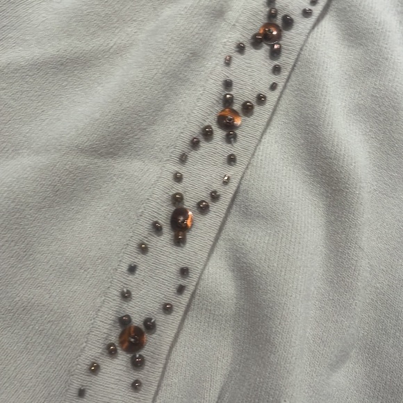 Loft Women’s Cropped Cardigan with Beaded details size M As Is - Picture 4 of 7